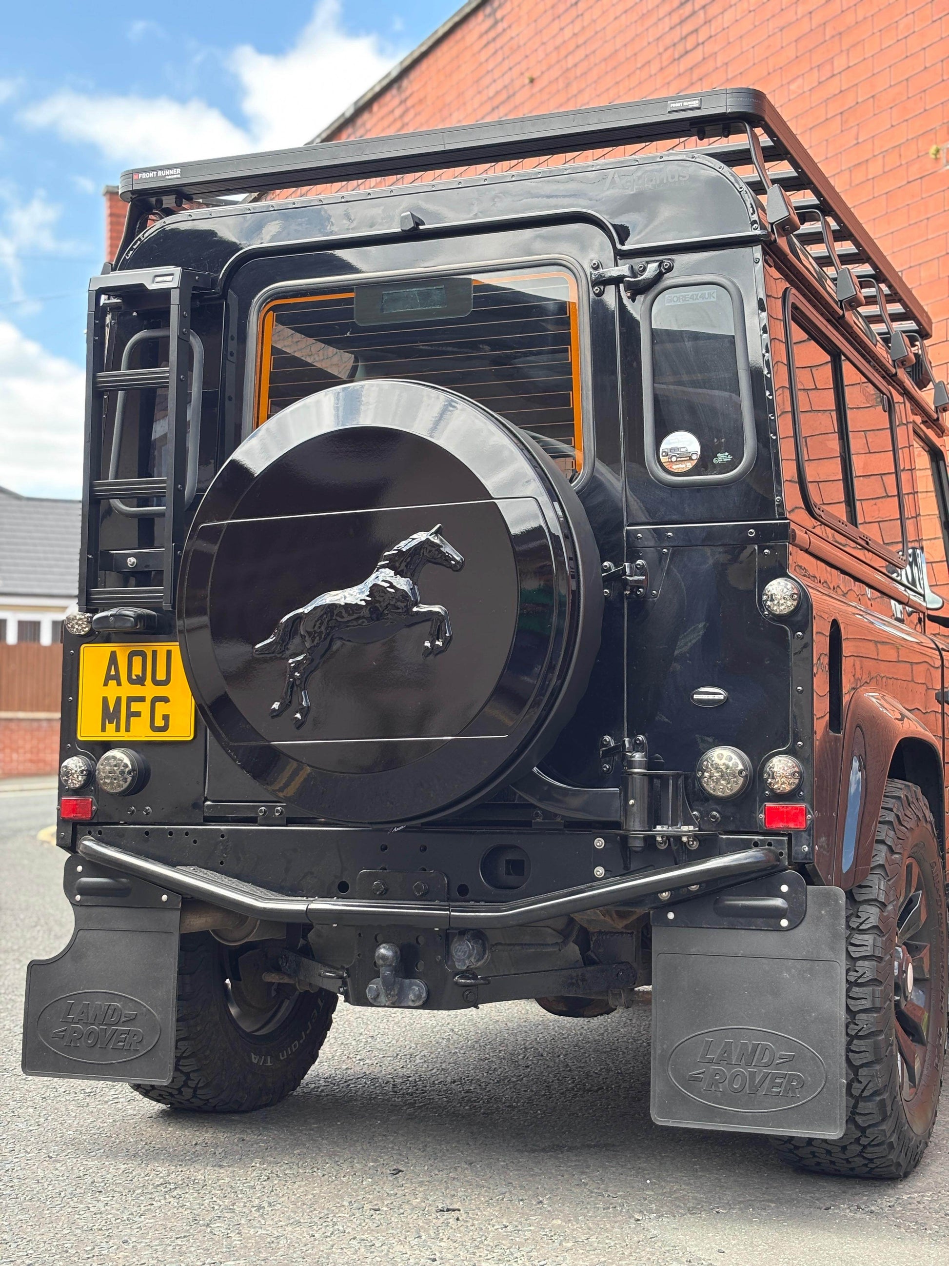 C Mould Spare Wheel cover - Gloss Embossed - Horse - Aquarius Manufacturing