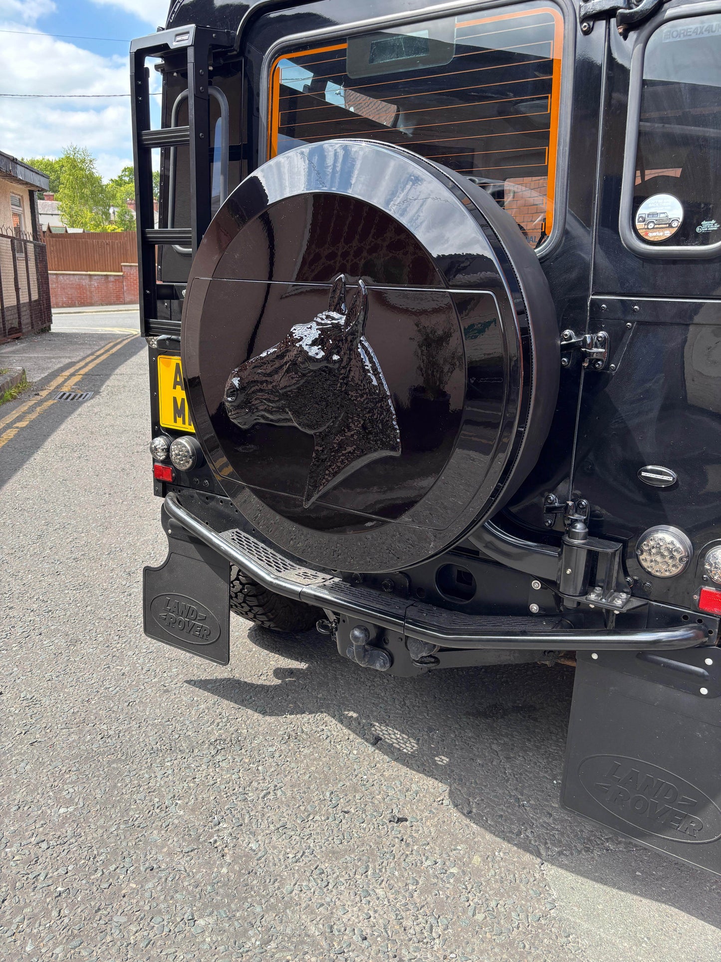 C Mould Spare Wheel cover - Gloss Embossed - Horse - Aquarius Manufacturing