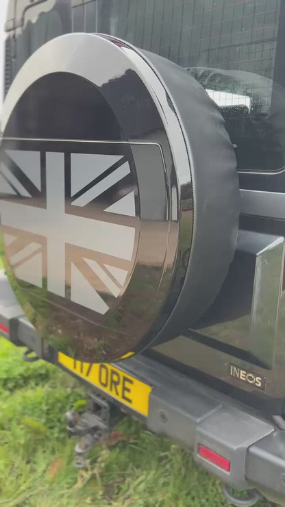 C Mould - Semi Rigid Spare Wheel Cover - Union Jack